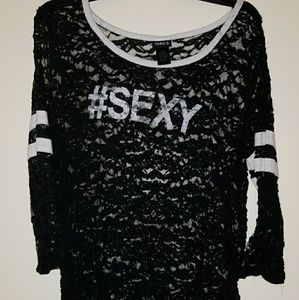 Long sleeve lace shirt